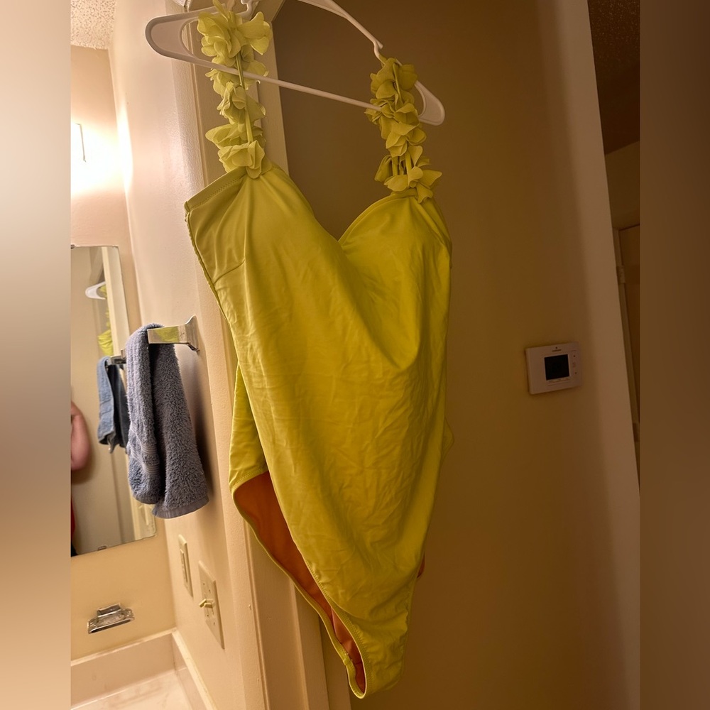 J. Crew Green One Piece Swim Suit, size 18